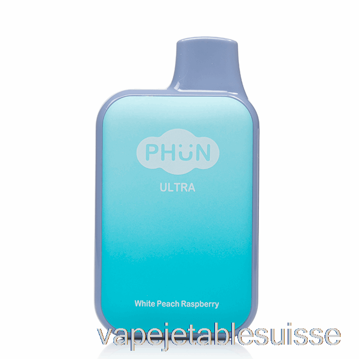 Vape Suisse Phun Ultra 6000 Jetable Blanc Pêche Framboise